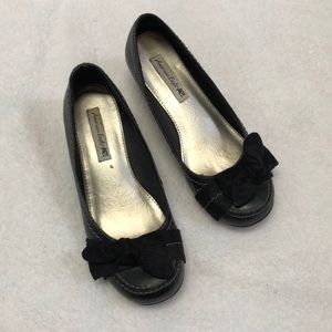 Black slip on dress shoes American eagle